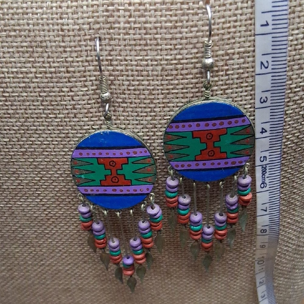 Bohemian Multicolor Dangle Earrings
